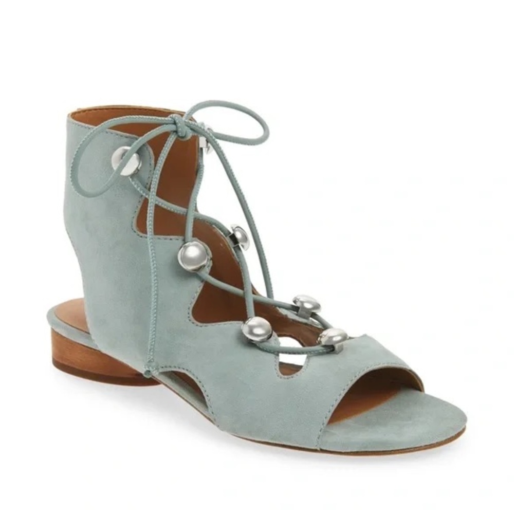 Rebecca Minkoff Kyla Ghillie Suede Lace Up Sandals - Picture 2 of 14